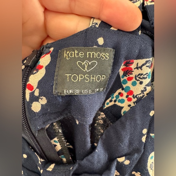 Kate Moss x Top Shop dress with swallow pattern - Picture 5 of 6